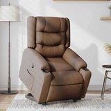  Naslonjač na podizanje od tkanine smeđi | shoptok.hr