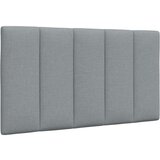 vidaXL Vzglavna stranica svetlo siva 80 cm blago | Shoptok.si