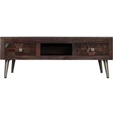 Maison Chic Klubska mizica - kavna mizica - Nizka mizica trden predelan les 100x60x35 cm, (21752494) Cene