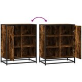  Komoda dimljeni hrast 62x35x76 cm konstruirano drvo | shoptok.hr