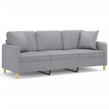 Maison Chic kavč - Sofa - Kanape trosed z blazinami svetlo siv 180 cm blago, (21727750) Cene