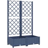  Vrtna žardinjera s rešetkom plavo-siva 80x40x121,5 cm PP | Eponuda.ba