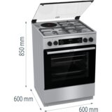Gorenje kombinirani štedilnik GK6C61XC | Shoptok.si