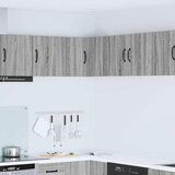 vidaXL Stenska kuhinjska omarica s polico Siva Sonoma 57 x 57 x 40 cm | Shoptok.si