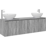  Set ormarića za kupaonicu 3 kom. Siva Sonoma | shoptok.hr