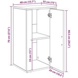  Strani šal artisan hrast 40 x 33 x 70 cm Konstruiran les | Shoptok.si