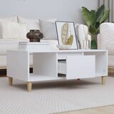  Klubska mizica bela 90x50x36,5 cm inženirski les, (20711591) | Shoptok.si