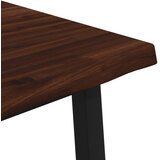  70 x 70 x 75 cm Čvrsto drvo akacije Tamno smeđa i crna - tamno smeđa i crna 70 x 70 x 75 cm Živi rub | shoptok.hr