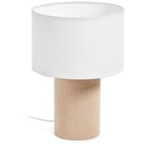 Kave Home Bijela/bež stolna lampa s tekstilnim sjenilom (visina 29 cm) Bianella – | shoptok.hr