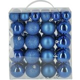  božićne kuglice (50 kom., plave boje, plastika) | shoptok.hr