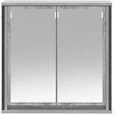  Kupaonski zidni ormarić s ogledalom sivi sonoma 60x21x60 cm | Eponuda.com