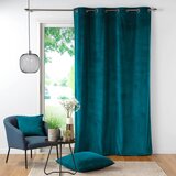 Douceur d intérieur Modra zavesa iz rebrastega žameta 140x260 cm Casual – | Shoptok.si