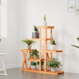  Stalak za cvijeće 95 x 25 x 96 cm od masivne jelovine | shoptok.hr