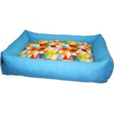 Pet Line Krevet za pse, 100x80cm, Plavo-šareni | Eponuda.com