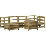 Vrtna sedežna garnitura 7-delna impregnirana trdna borovina, (21145536) | Shoptok.si