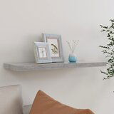 Maison Chic Stenska polica - Viseča Polica betonsko siva 80x23,5x3,8 cm MDF, (21784727) | Shoptok.si