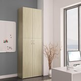  Uredski ormarić boja hrasta 60 x 32 x 190 cm konstruirano drvo | Eponuda.com