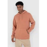 Naturals Po Pulover s kapuco martian rust