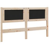 Tapecirani uzglavlje Smeđa 135 cm Čvrsto borovo drvo | shoptok.hr