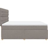 Krevet s oprugama i madracem smeđesivi 200x200 cm od tkanine | shoptok.hr