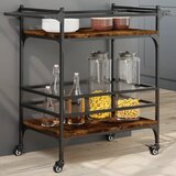 vidaXL Kuhinjski voziček dimljen hrast 82x40x78,5 cm inženirski les | Shoptok.si