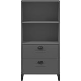  Regal za knjige VIKEN antracit sivi 60 x 35 x 123 cm drveni | Eponuda.com