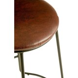 Premier Housewares Črn/rjav oblazinjen barsko stol (višina sedeža 64 cm) Brixton – | Shoptok.si