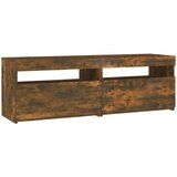 TV ormarić s LED svjetlima boja dimljenog hrasta 120x35x40 cm | shoptok.hr
