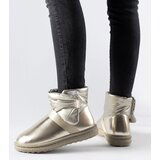 Gemre Golden Shimmering Short Snow Boots Delaune | Shoptok.si
