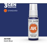 AK Interactive Dark Blue 17ml - 3rd Gen Akrilna Boja AK11181 u