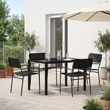  Set vanjskog namještaja 5 kom. Antracit Čelik 110 x 80 x 72 cm | shoptok.hr