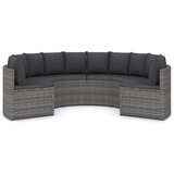  6-dijelni set vrtnih sofa od poliratana s jastucima sivi | shoptok.hr