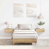 vidaXL posteljni okvir brez ležišča Artisan hrast 90x190 cm Cene