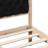  Konstrukcija postelje Črna 140 x 200 cm Masivno borovo les, (5000084778) | Shoptok.si