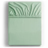 DecoKing Svijetlo zelena plahta s gumom od jeseya 120x200 cm Amber –