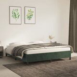 The Living Store Posteljni okvir temno zelen 180x200 cm žamet - Posteljni Okvir, (21489810) | Shoptok.si