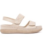 GOODIN Light beige women's Velcro sandals Cijene