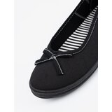 Shelvt Black fabric ballerinas with a bow | Shoptok.si