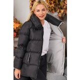 Dewberry Z6682 LADIES' COAT-PLAIN BLACK | Shoptok.si