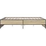  Okvir za krevet boja hrasta 140x200cm konstruirano drvo i metal | shoptok.hr