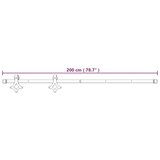  Drsna vrata s kompletom vodil 90x210 cm trdna borovina, (20804598) | Shoptok.si