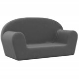 Maison Chic Otroški kavč - Otroški divan - Otroški sedež dvosed antracit mehak pliš, (21729693) | Shoptok.si