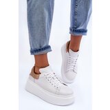 Boto Women's Leather Platform Sneakers White Lemar 10150 | ePonuda.com