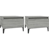  Stranska mizica 2 kosa siva sonoma 50x46x35 cm inženirski les, (20712993) | Shoptok.si