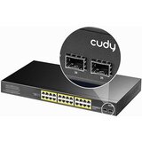 Cudy GS1026PS2 24-Port gigabit poe+ switch with 2 uplink gigabit ports and 2 gigabit sfp slots 300W Cene