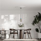  Visilica na sajli TROPEA 1xE27/15W/230V crna/zadimljeno plava/bež | Eponuda.com