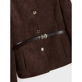 Sinsay Slim fit sako s ukrasnim gumbima i remenom | shoptok.hr