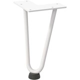  ukosnice noge za stol 4 kom bijele 20 cm čvrstog čelik | shoptok.hr
