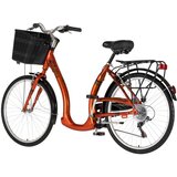 Visitor bicikl city vintage 26" alu 18" v-brake 6 brzina 155-178cm (s/m) narandžasti perla 1262092 | Eponuda.com