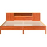  s regalom za knjige bez madraca 200x200 cm od borovine | shoptok.hr